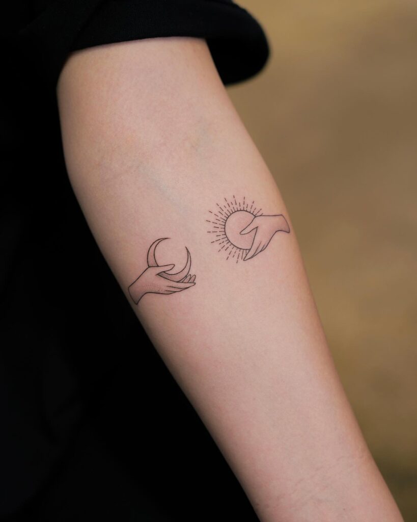 Sun And Moon Tattoo