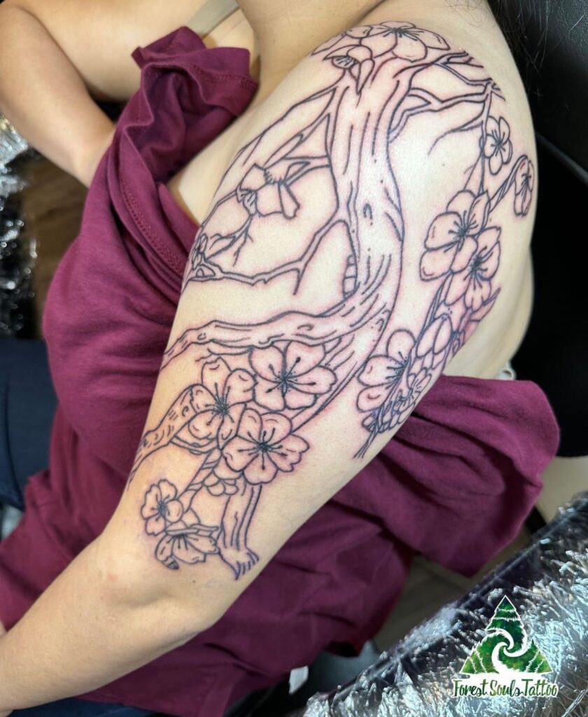 Cherry Blossom Tree Tattoo