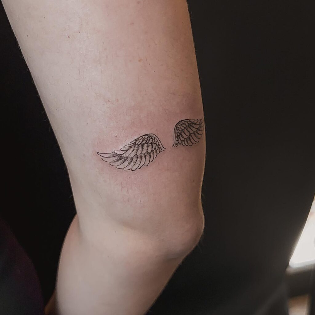 Small Angel Wings Tattoo