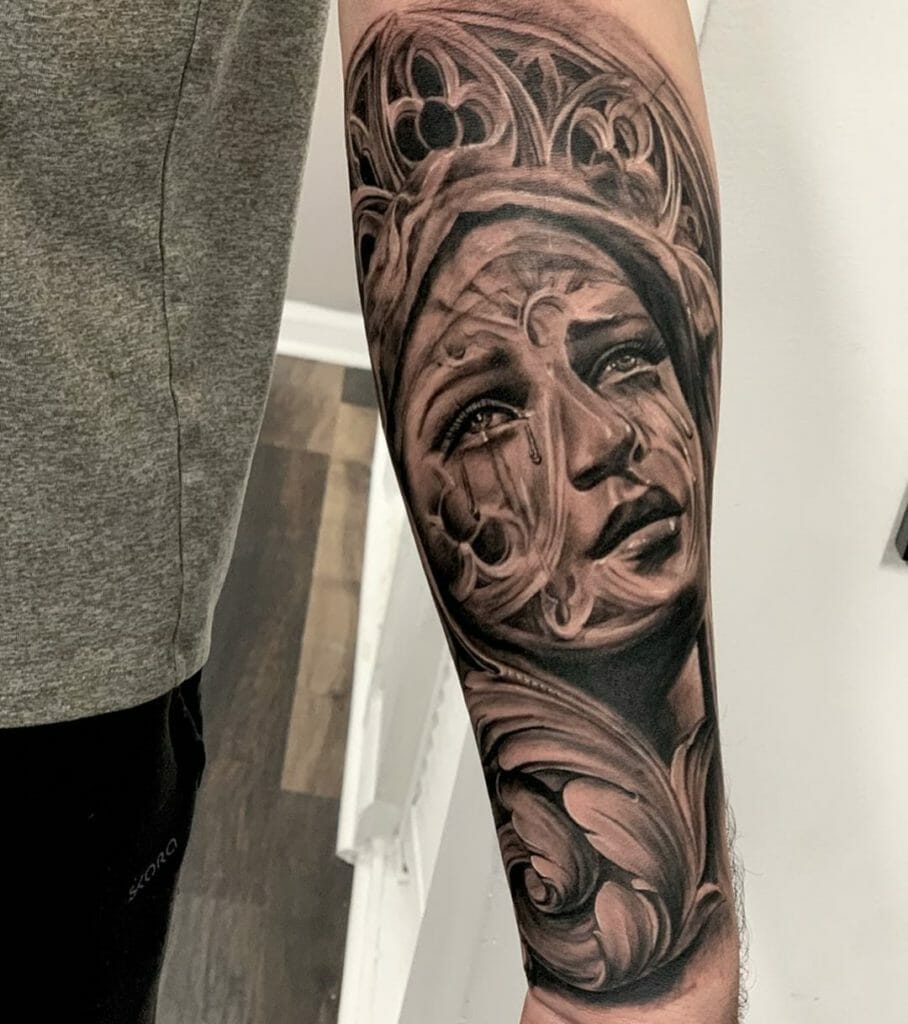 41 virgin mary tattoo