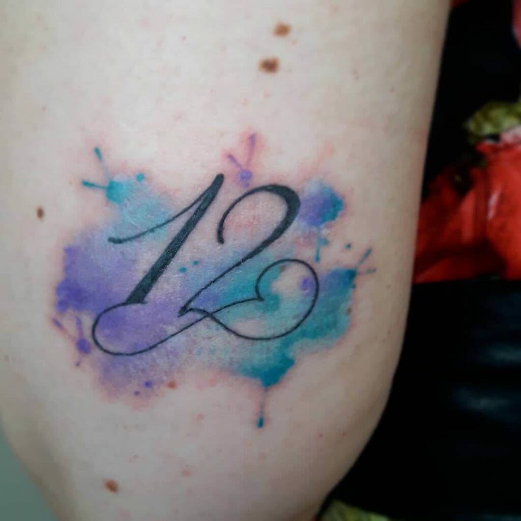 Tatuaje De 12 Colores