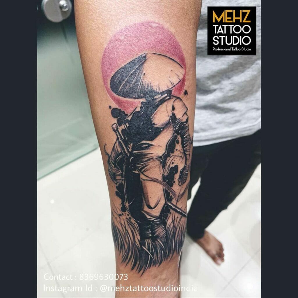 Forearm Samurai Tattoo