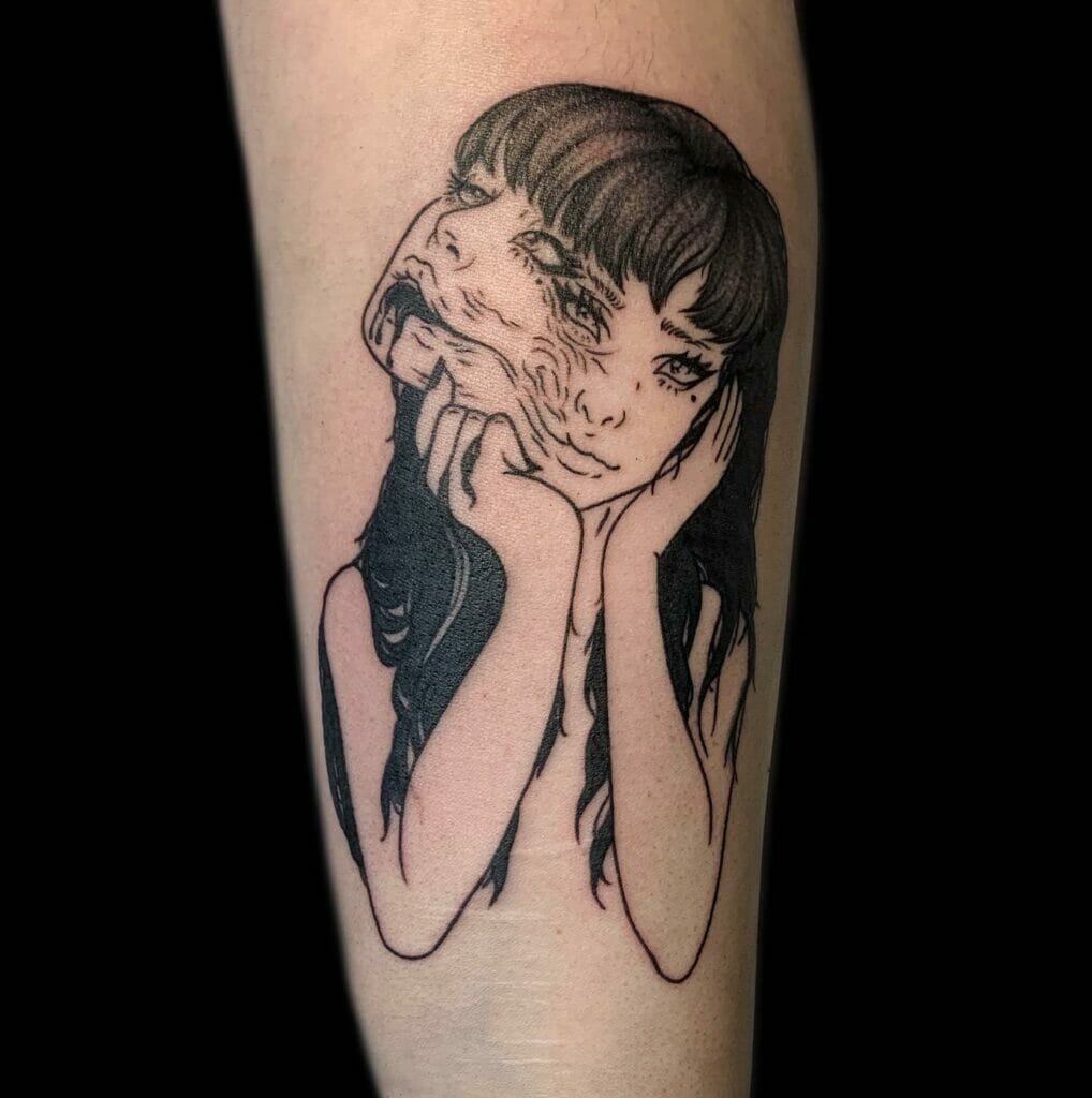 2 Face Tomie Kawakami tattoo