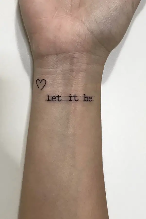 Let It be tattoo