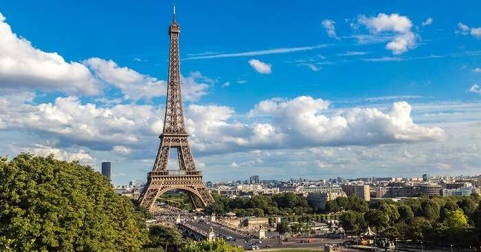 Aerial View Of Eiffel Tower OG