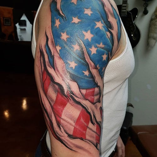 quarter sleeve tattoo