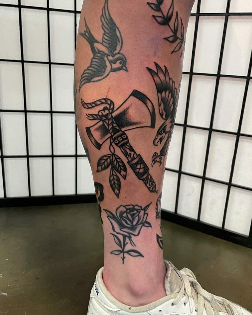 American Traditional Tattoo Sleeve 