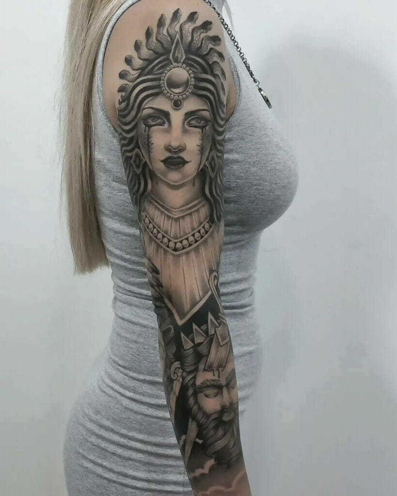 Medusa Sleeve Tattoo