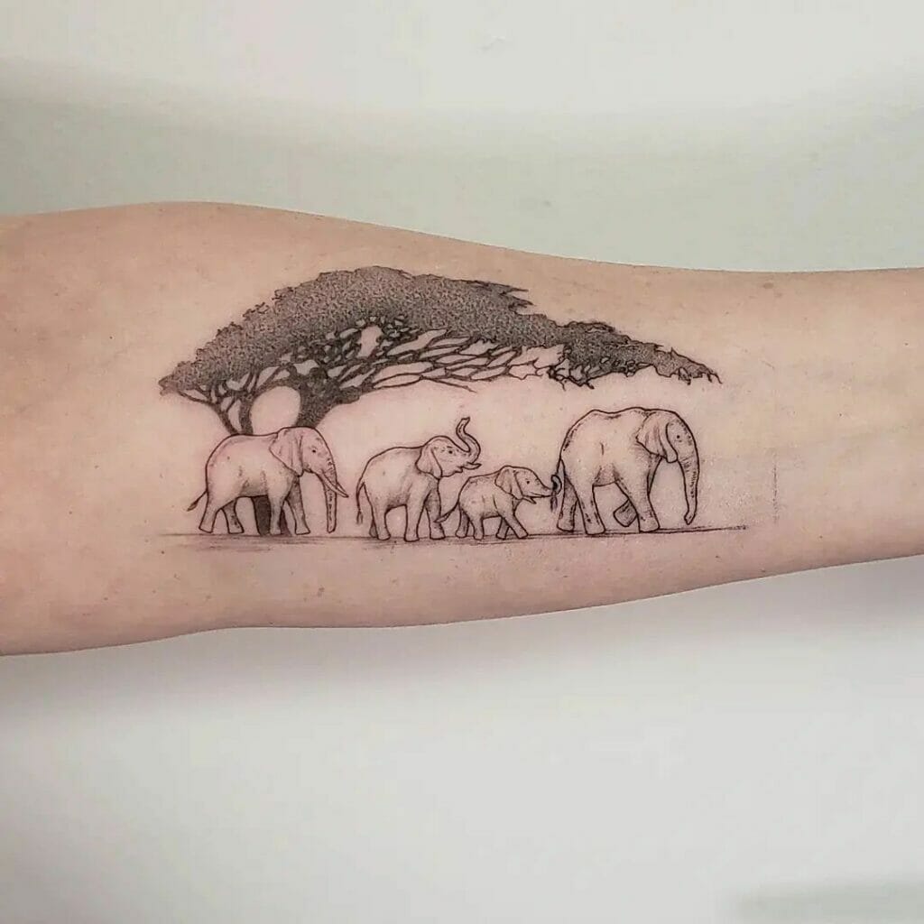 Small Elephant Tattoos