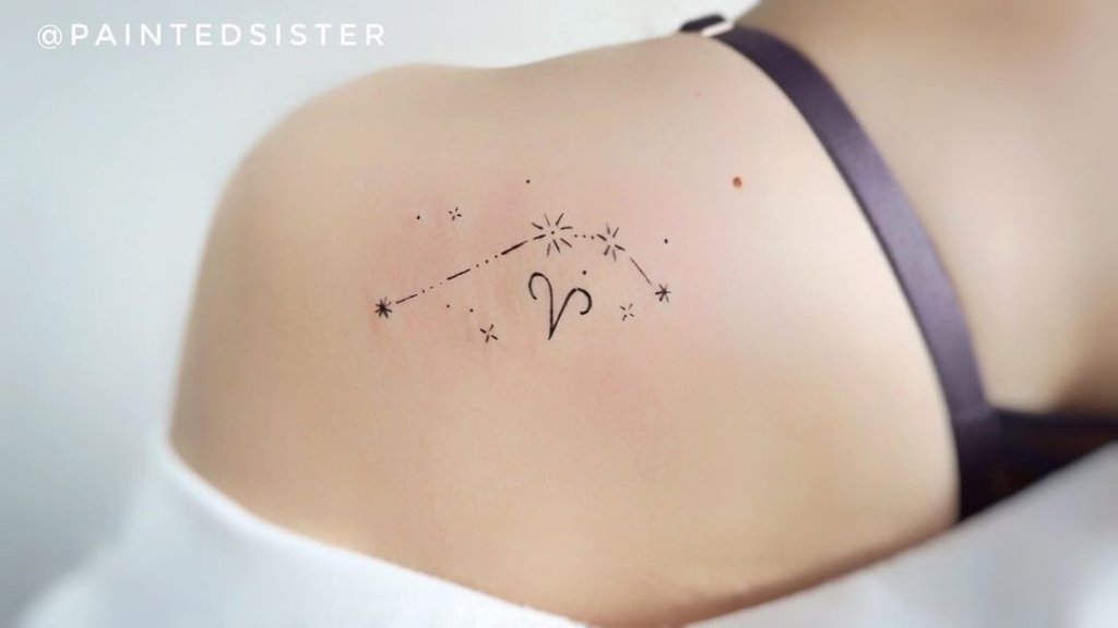 Aries Tattoo Constellation Tattoo Simple Design