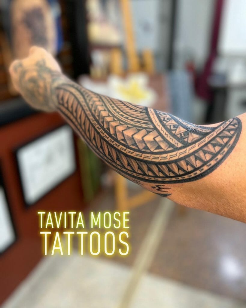 Polynesian Tattoo On The Arm