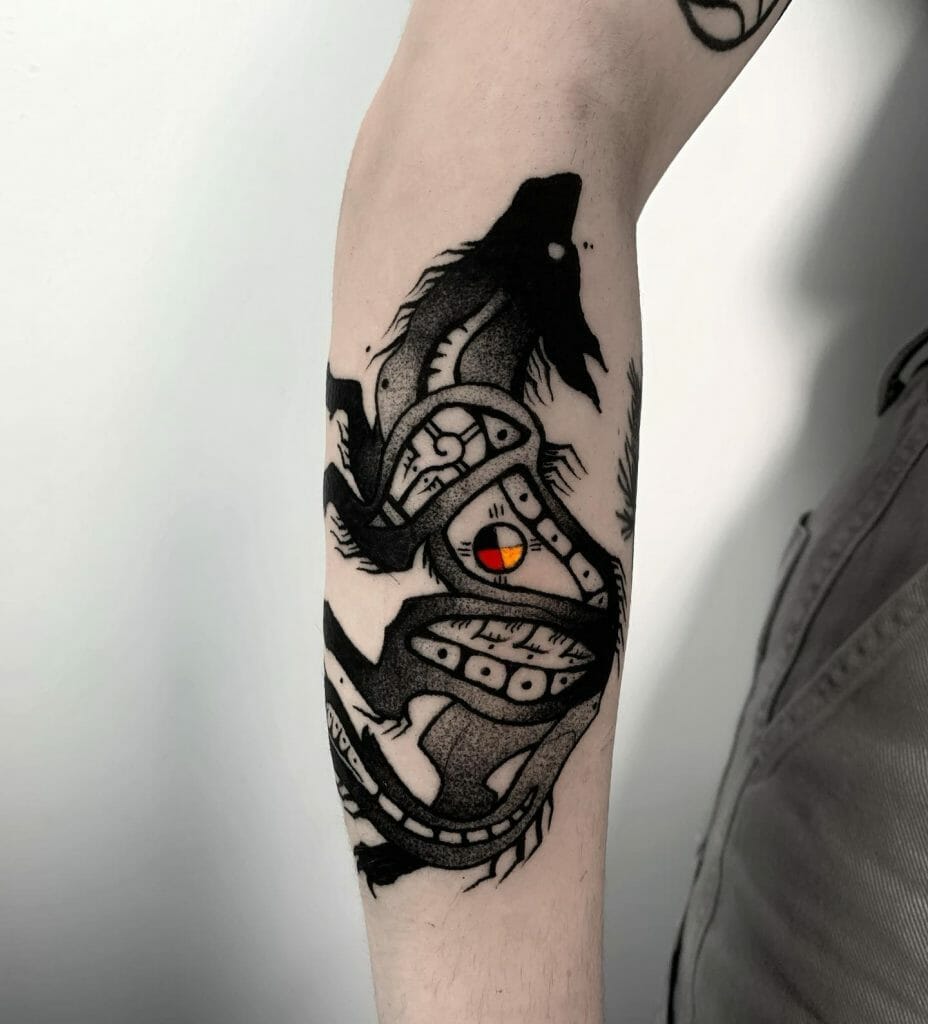 Arm Wolf Tattoo