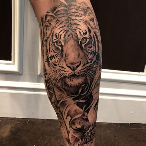 Leg Sleeve Tattoo