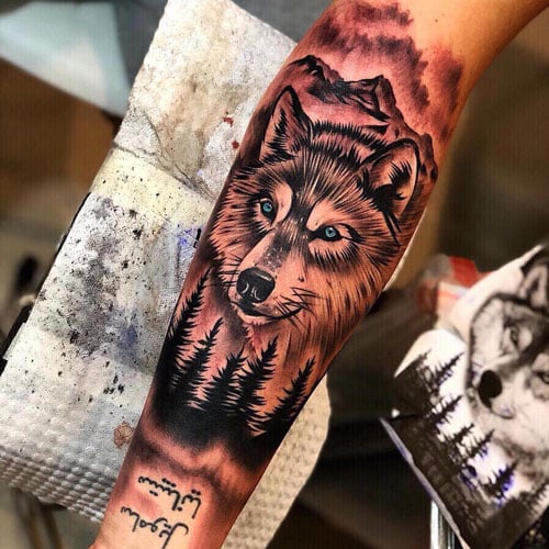 quarter sleeve tattoo