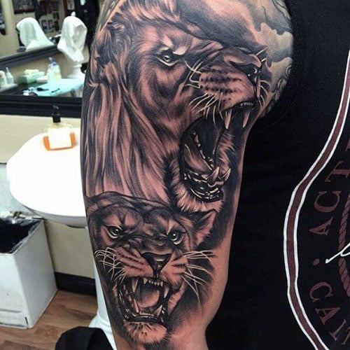 quarter sleeve tattoo