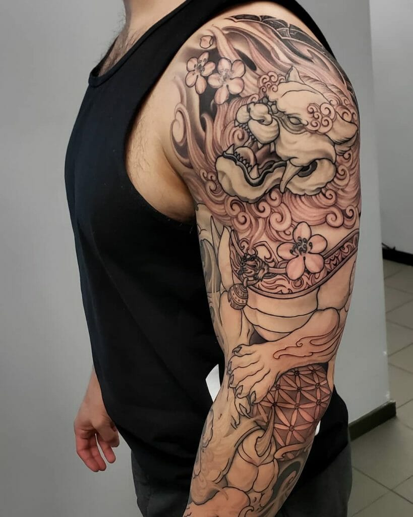 Badass Full Dragon Sleeve Tattoos