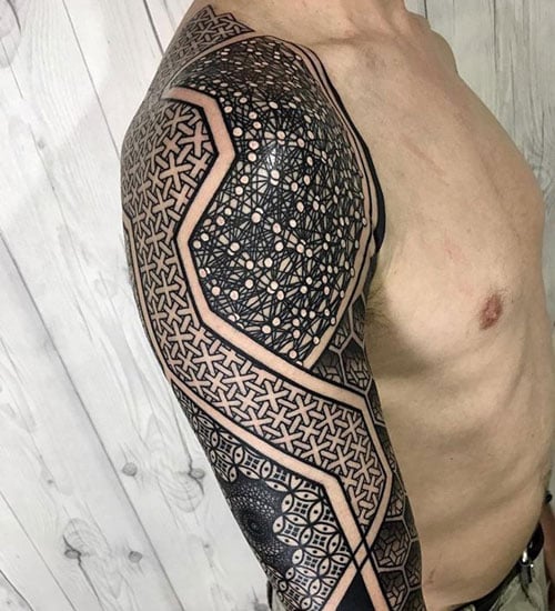 quarter sleeve tattoo