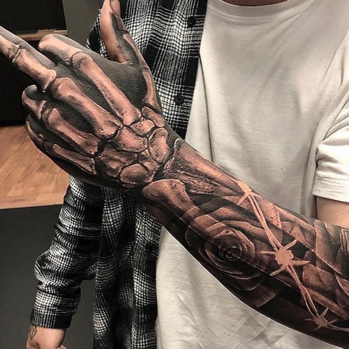 quarter sleeve tattoo