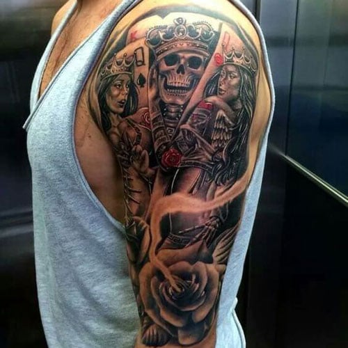 quarter sleeve tattoo