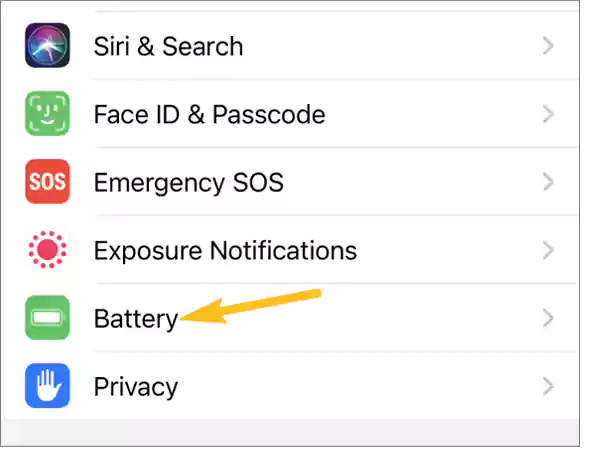 Battery Setting Option