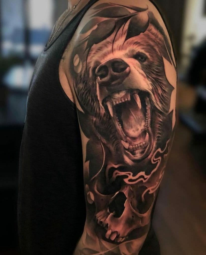 Bear Head Tattoo Designs