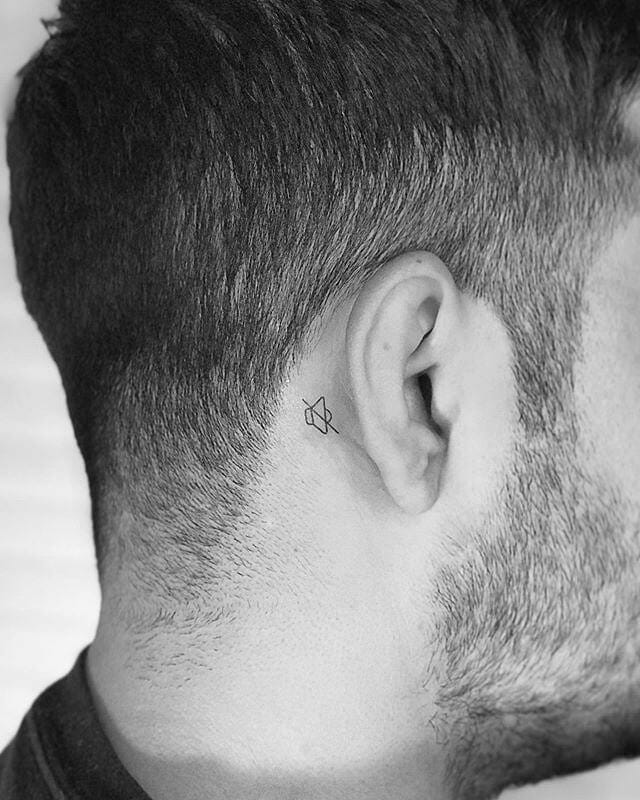 Behind The Ear Tattoo