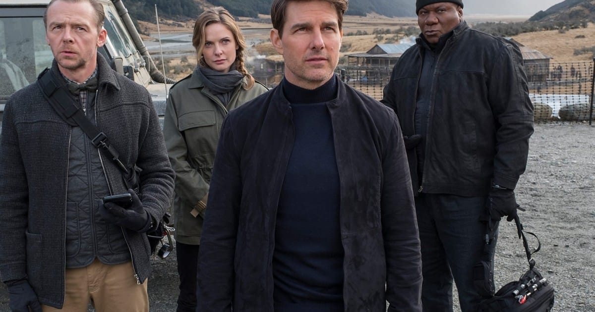 Benji Ilsa Ethan and Luthor stand near a truck together in Mission Impossible 6