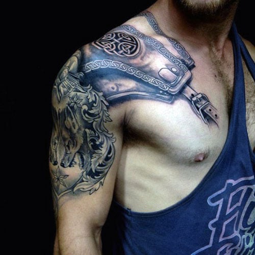 quarter sleeve tattoo