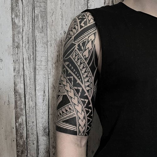 quarter sleeve tattoo