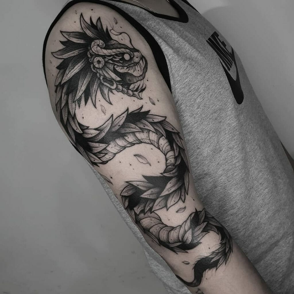 Big Arm Aztec Tattoo Design Tattoo Ideas