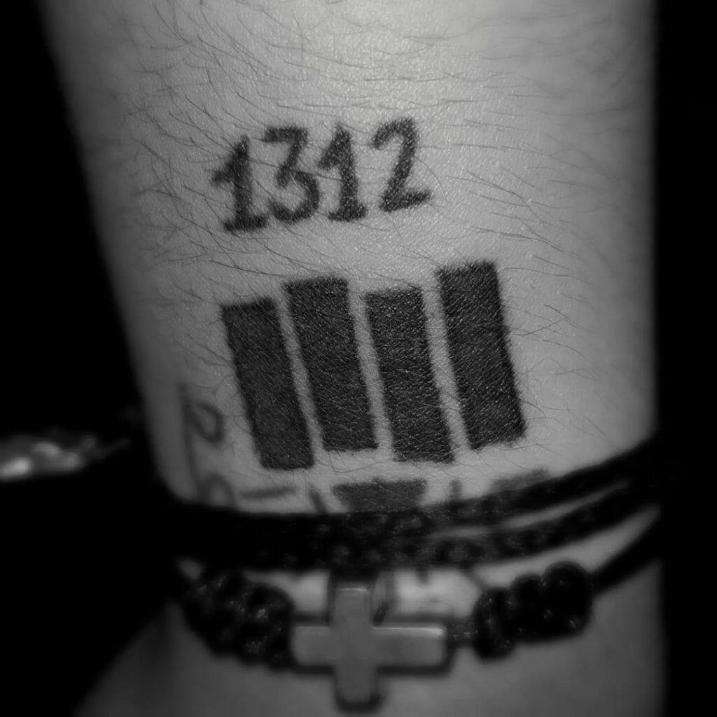 Black flag tattoo for your wrist