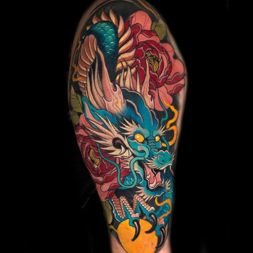 Blue Dragon Tattoo Idea For The Calm Crowd