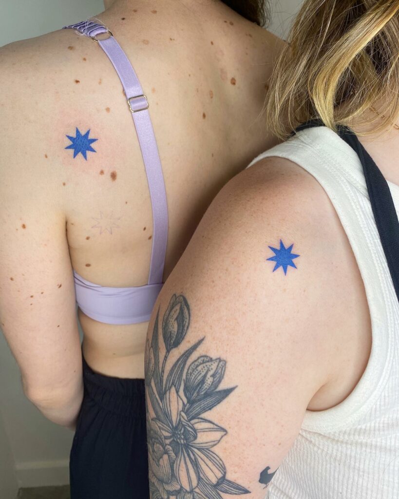 Tatuaje De Estrella Azul