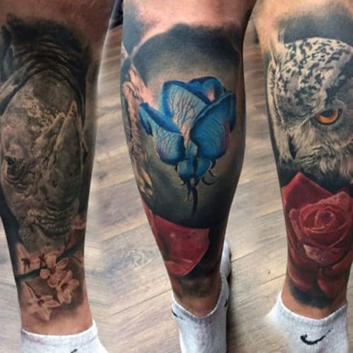 Leg Sleeve Tattoo