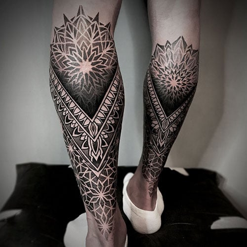 Leg Sleeve Tattoo