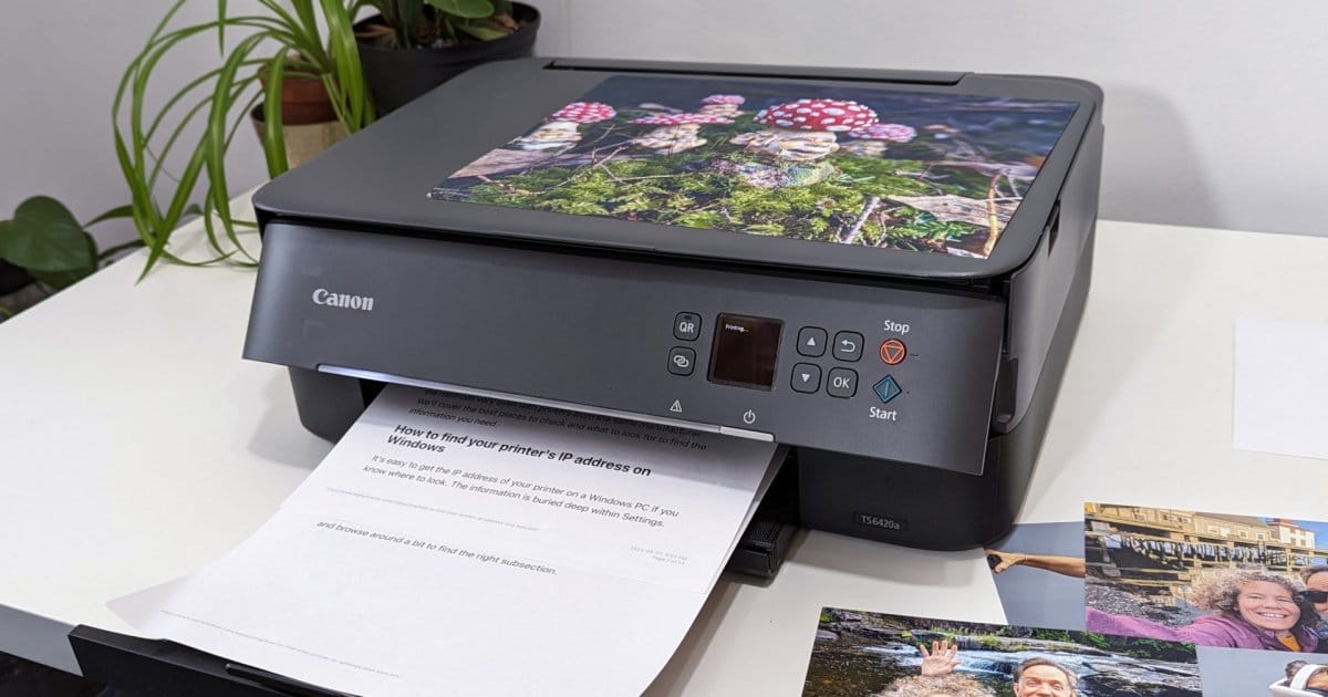 Canons Pixma TS6420a handles double sided document printing reliably