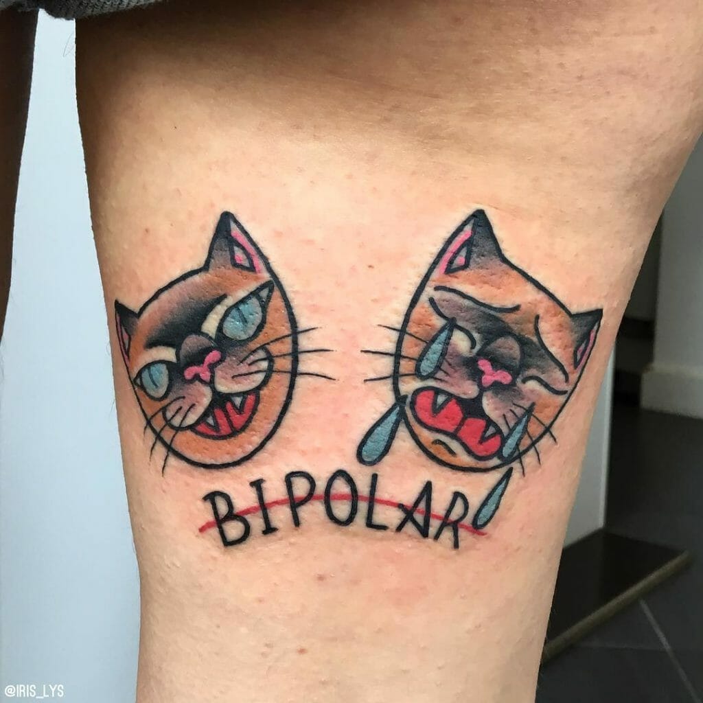 Bipolar Cat Tattoo