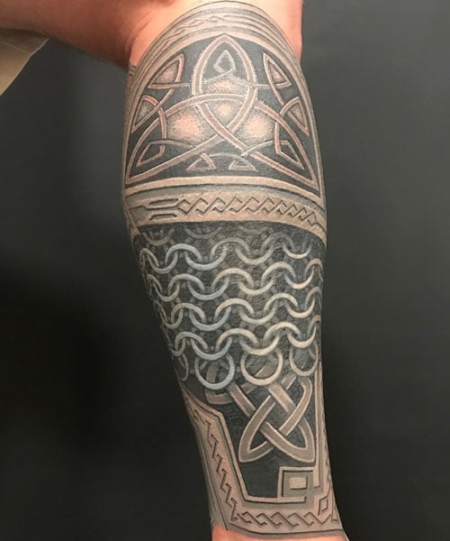 Leg Sleeve Tattoo