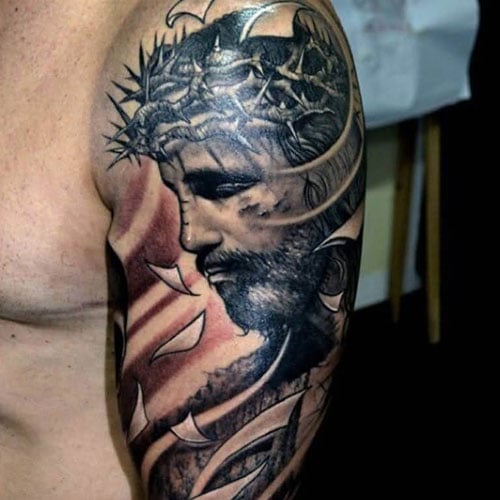 quarter sleeve tattoo