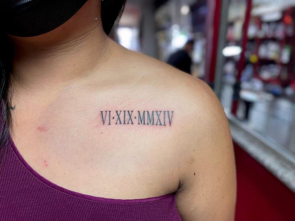 Roman Numeral Tattoo