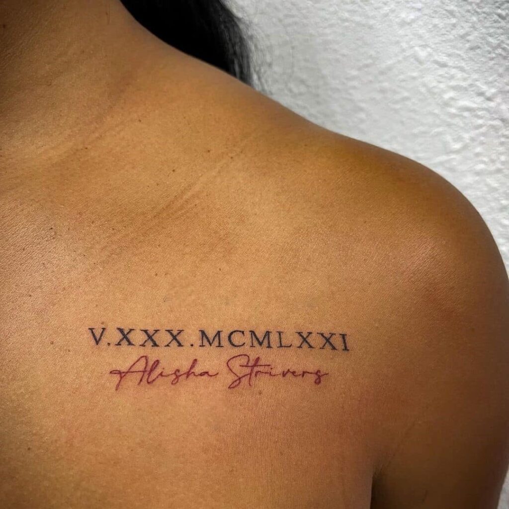 Roman Numeral Tattoo