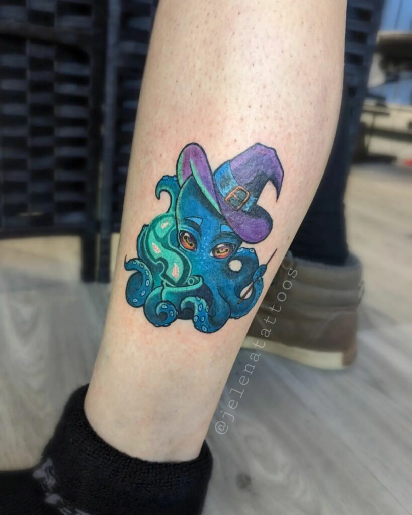 Colored Octopus Tattoo