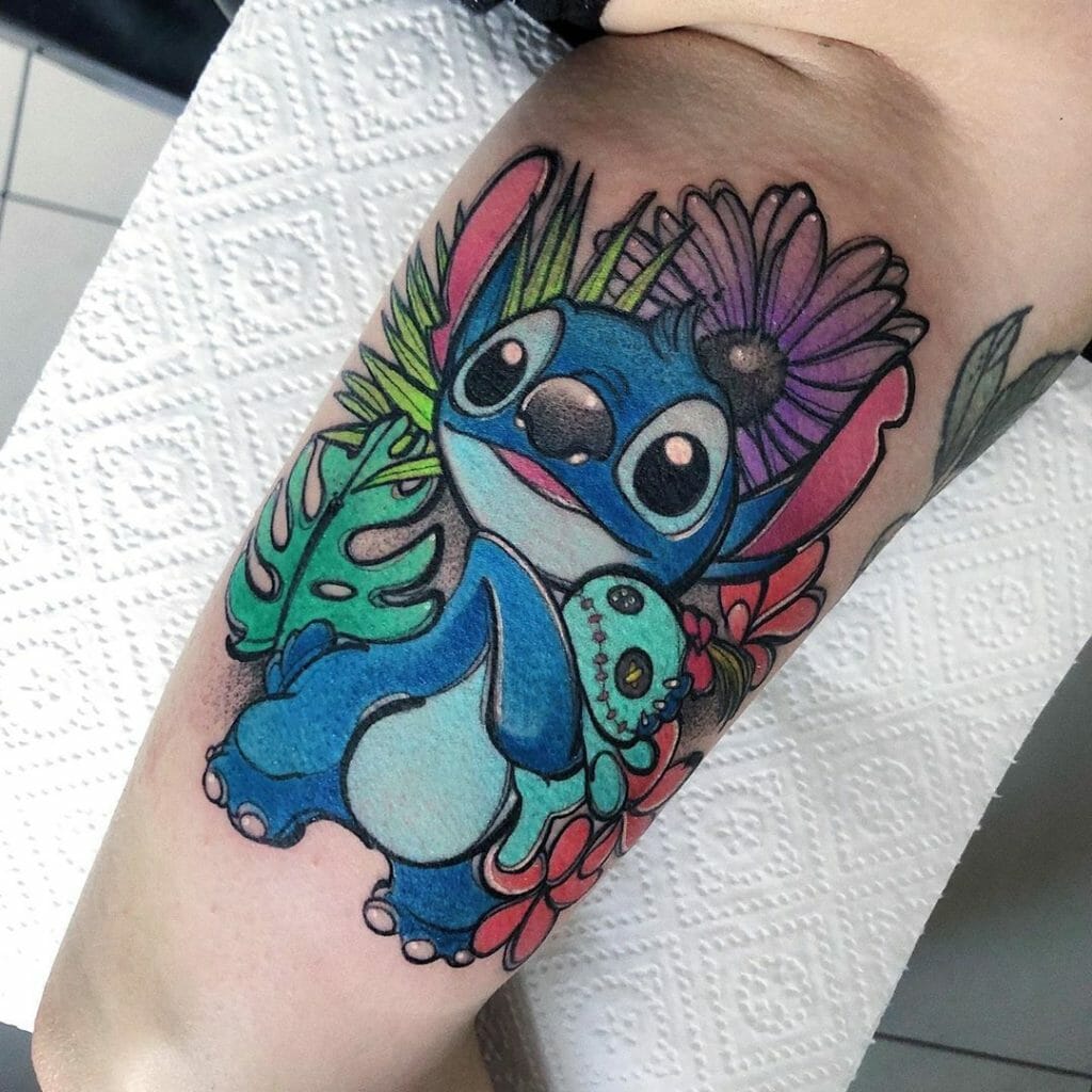 Colorful Stitch Tattoo Design Tattoo Ideas