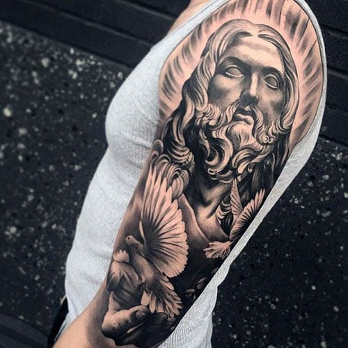 quarter sleeve tattoo