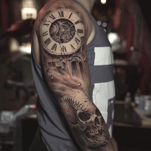 quarter sleeve tattoo