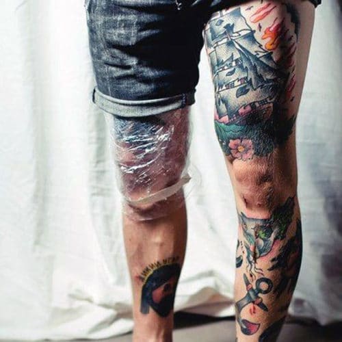 Leg Sleeve Tattoo