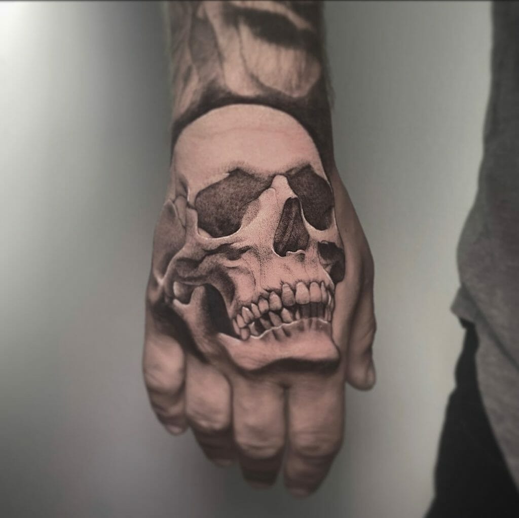 Tatuaje De Calavera Genial