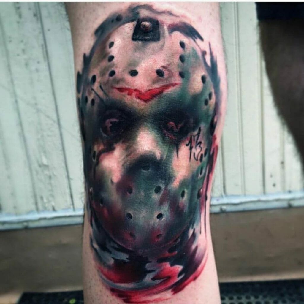 Ideas oscuras y atrevidas del tatuaje de la máscara de Jason