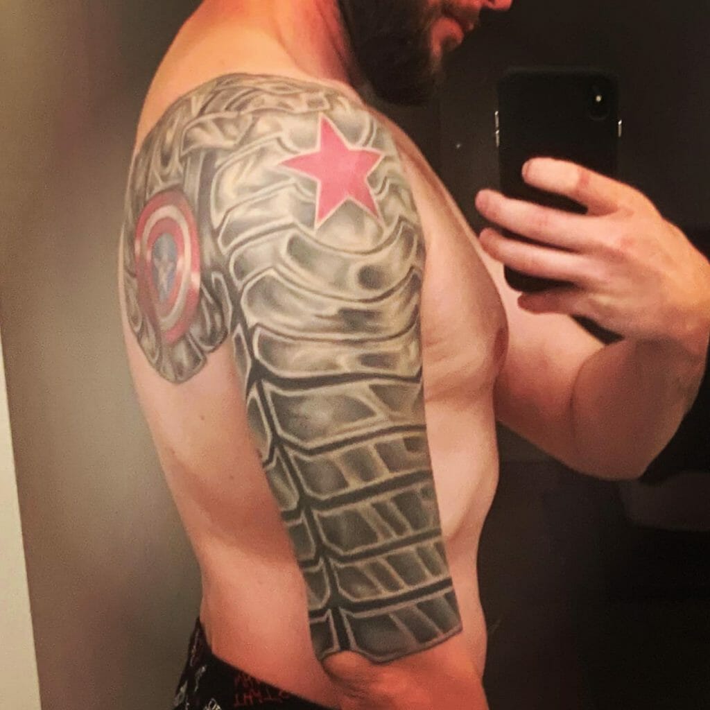 Winter Soldier Half Sleeve Tattoo Designs