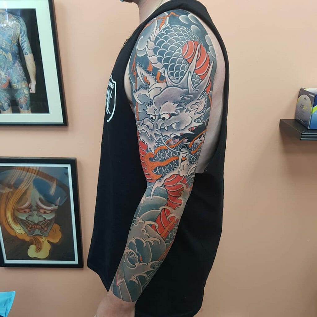 Dragon Sleeve Tattoo